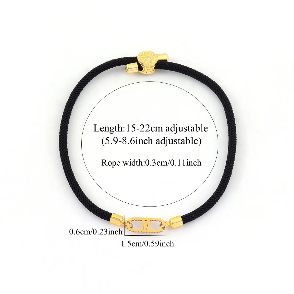 Lettre Ovale Style Simple Style Classique Acier Inoxydable 304 Nylon Bracelets De Gros display picture 2