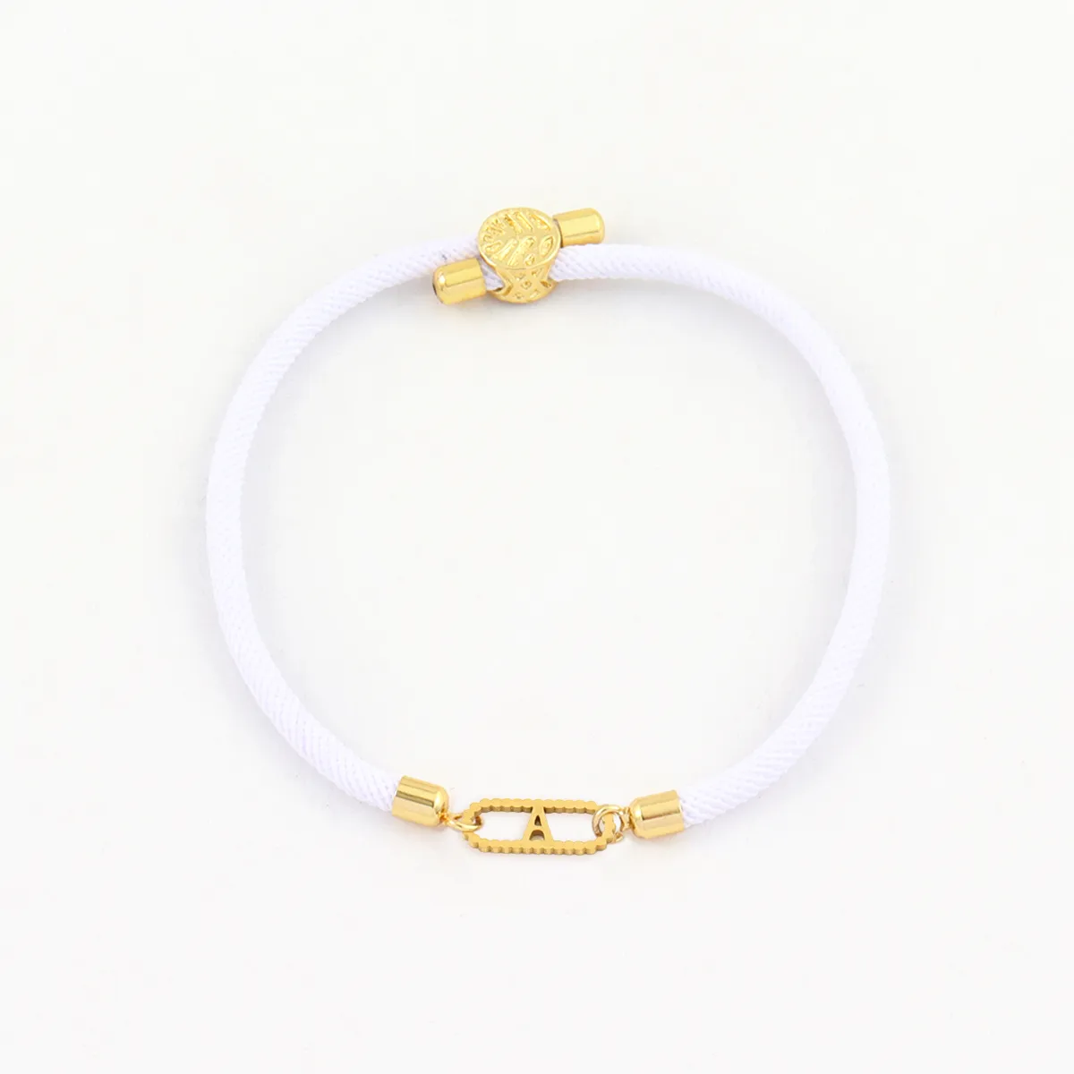 Letter Oval Simple Style Classic Style 304 Stainless Steel Nylon Bracelets Wholesale display picture 3