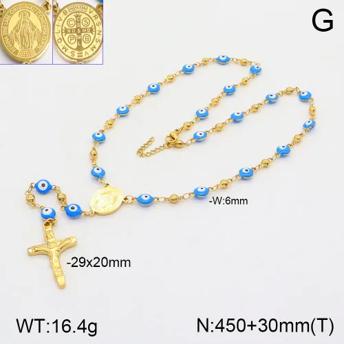 Cross Jesus Elegant Classic Style 304 Stainless Steel 18K Gold Plated Pendant Necklace Lobster Trigger Clasp Closure display picture 2