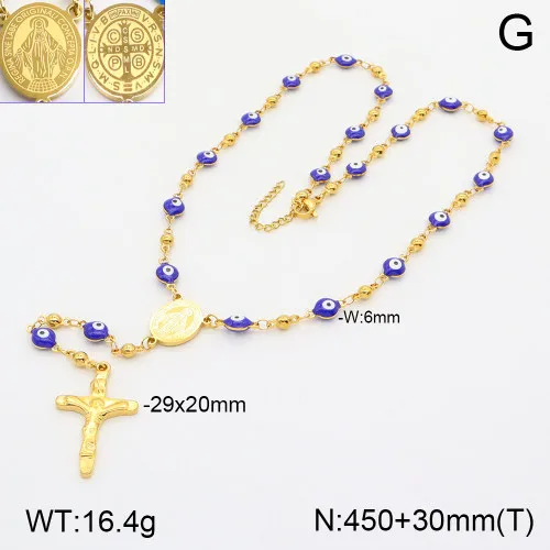 Cross Jesus Elegant Classic Style 304 Stainless Steel 18K Gold Plated Pendant Necklace Lobster Trigger Clasp Closure display picture 4