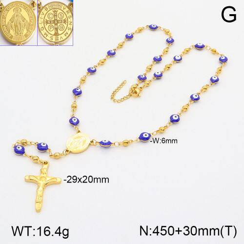Traverser Jésus Élégant Style Classique Acier Inoxydable 304 Plaqué Or 18K Pendentif Fermeture À Boucle De Type Homard display picture 4
