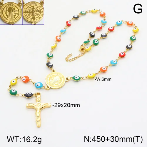 Cross Jesus Elegant Classic Style 304 Stainless Steel 18K Gold Plated Pendant Necklace Lobster Trigger Clasp Closure display picture 5
