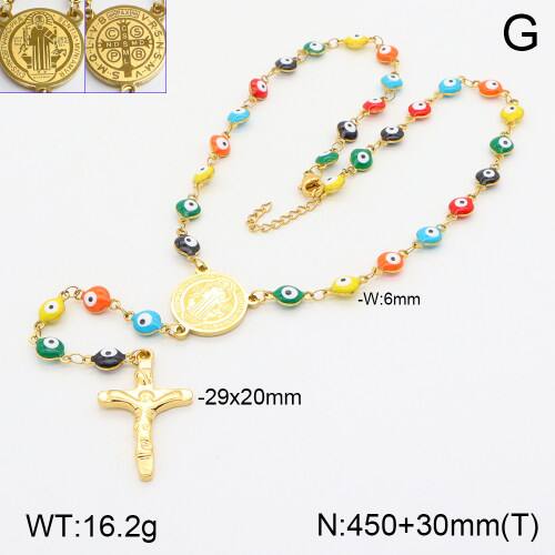 Traverser Jésus Élégant Style Classique Acier Inoxydable 304 Plaqué Or 18K Pendentif Fermeture À Boucle De Type Homard display picture 5