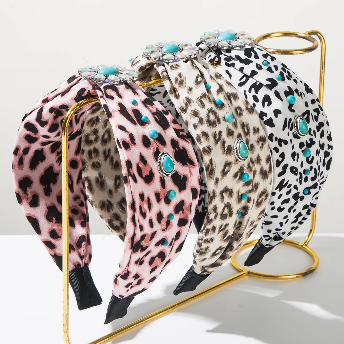 Women's Leopard Cute Sweet Cloth Hair Band display picture 2