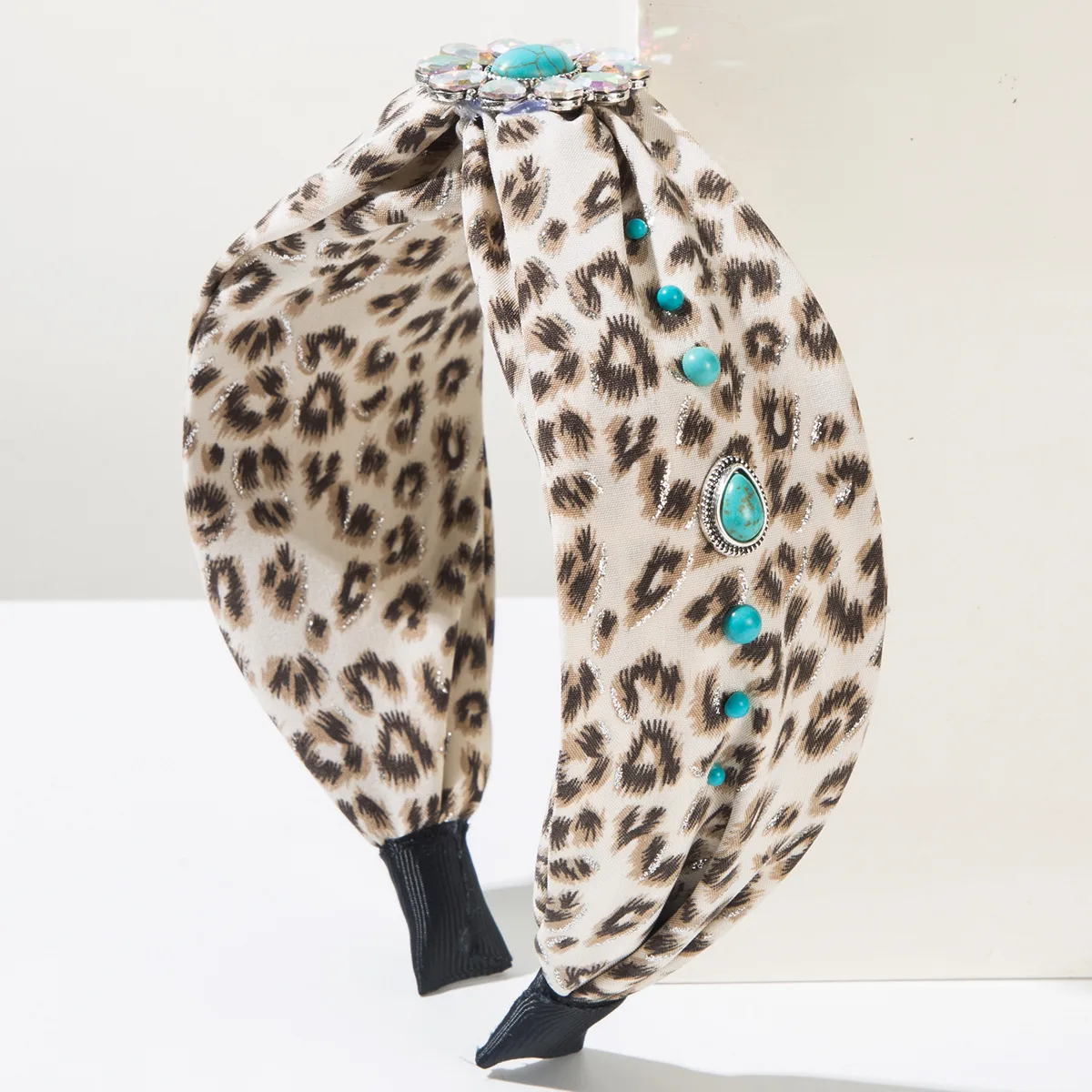 Mujeres Leopardo Lindo Dulce Tela Banda Para El Cabello display picture 3