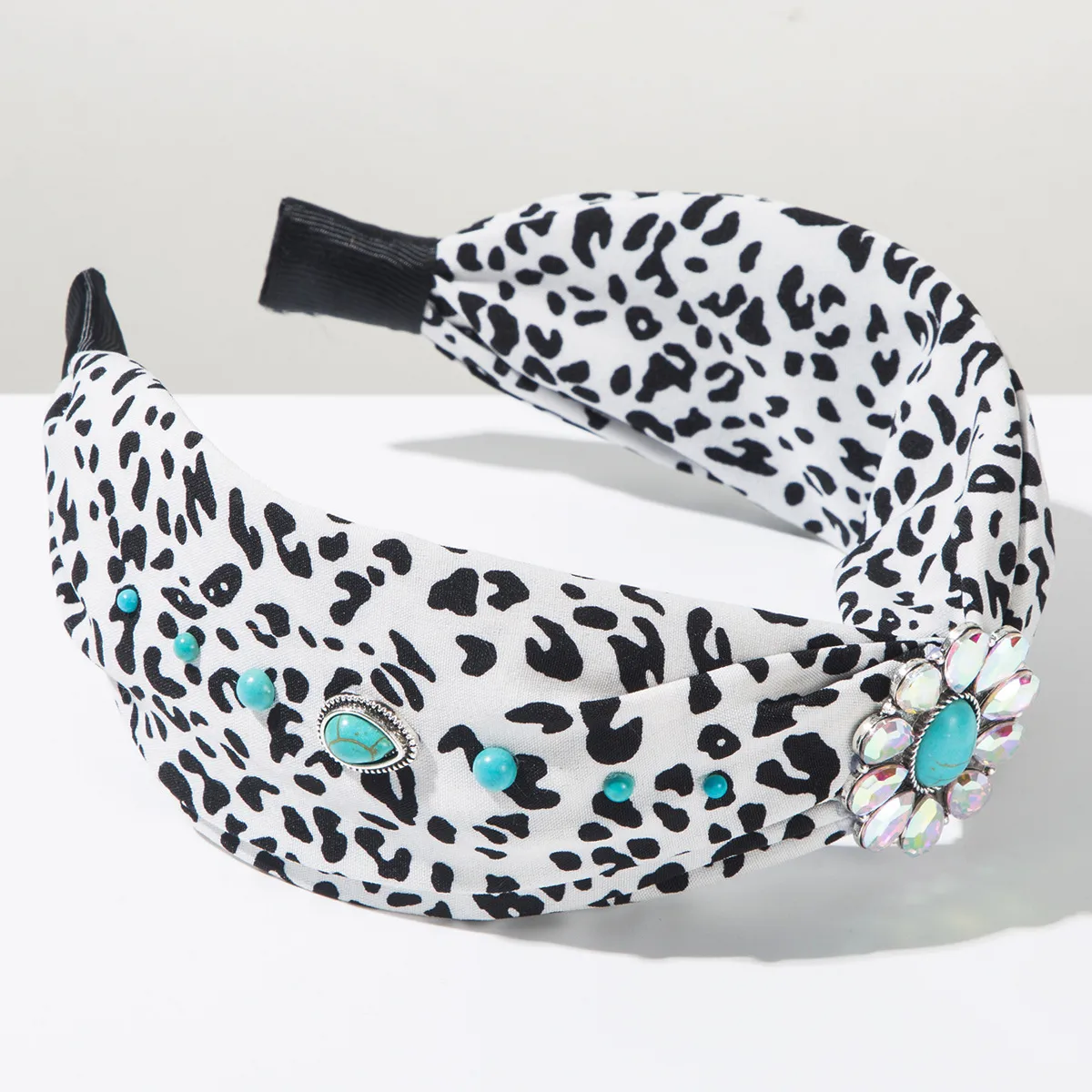 Mujeres Leopardo Lindo Dulce Tela Banda Para El Cabello display picture 8