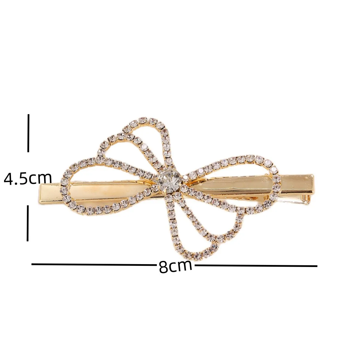 Women's Bow Knot Elegant Cute Lady Rhinestone Hair Clip display picture 2