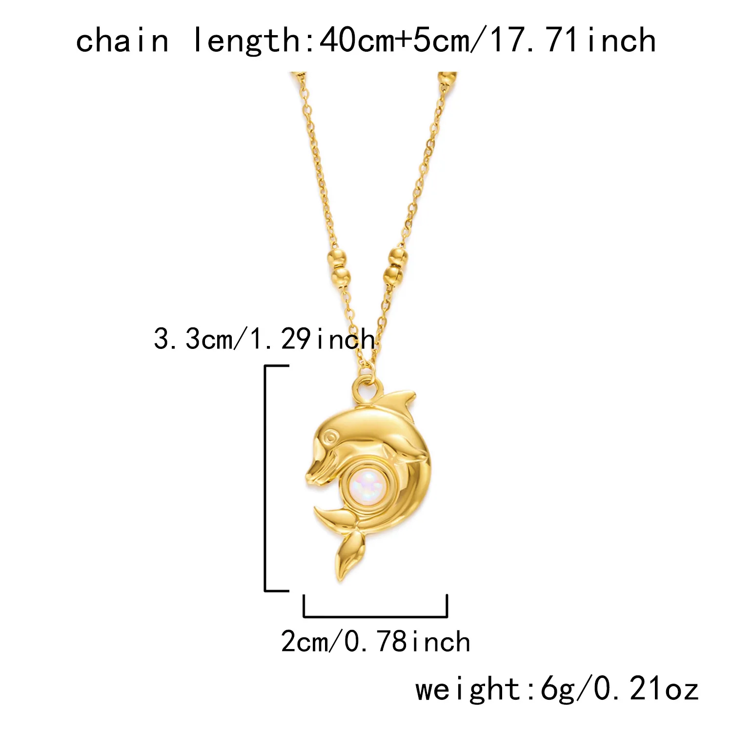 Starfish Dolphin Casual Beach 304 Stainless Steel Pendant Necklace Plating Lobster Trigger Clasp Closure display picture 2