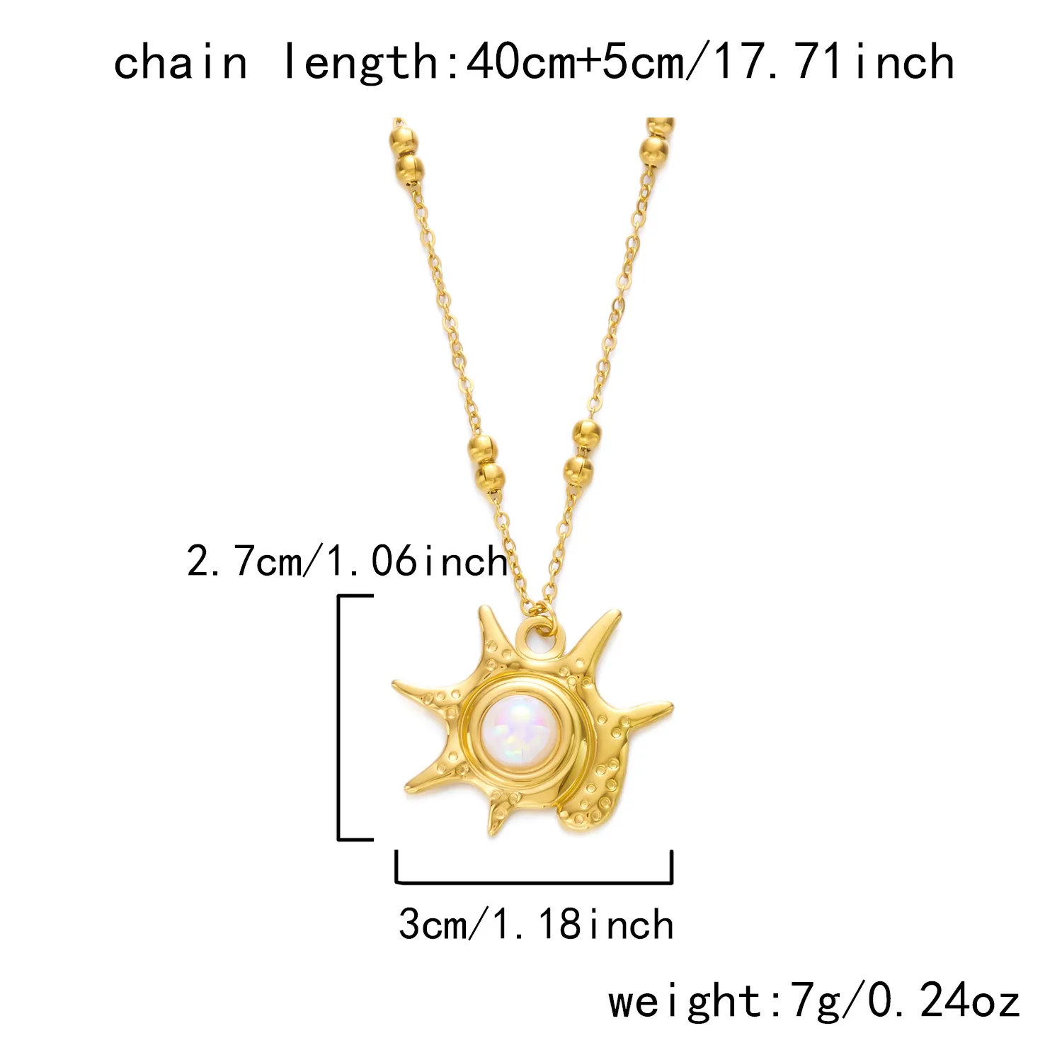 Starfish Dolphin Casual Beach 304 Stainless Steel Pendant Necklace Plating Lobster Trigger Clasp Closure display picture 5