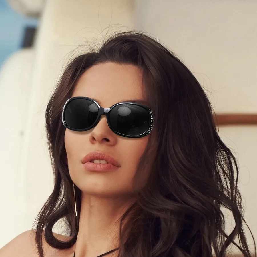 Cuadrado Y2K Retro Vacaciones Patrón C.A. Fotograma Completo Gafas De Sol Mujer display picture 3