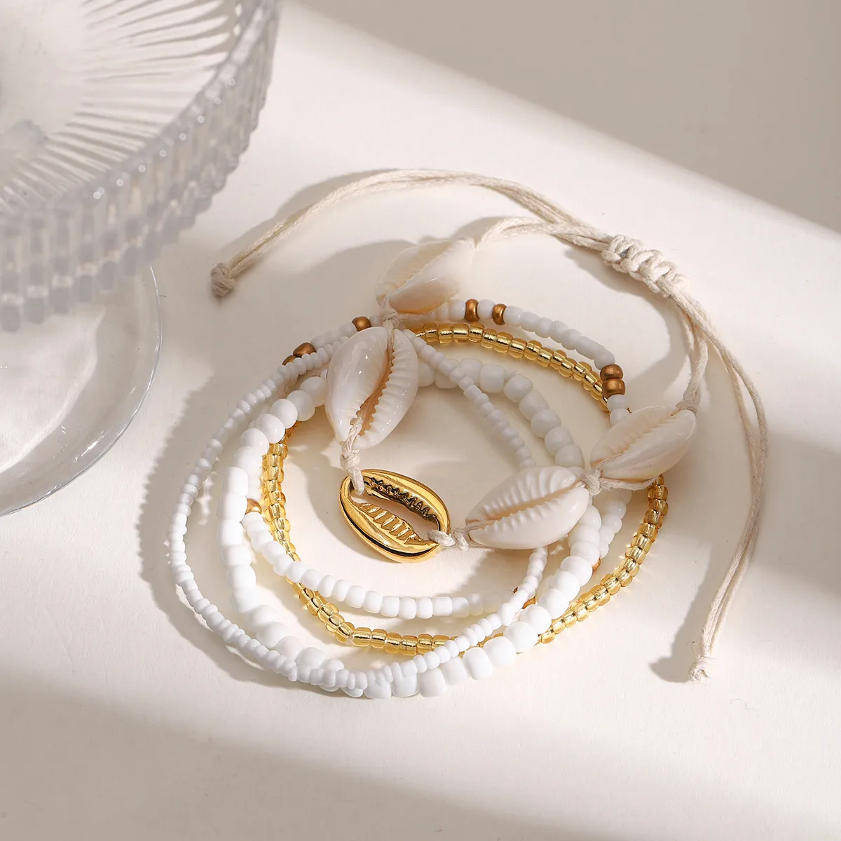 Océan Coquille Vacances Plage Style Simple Acier Inoxydable 316 Bracelets En Masse display picture 3