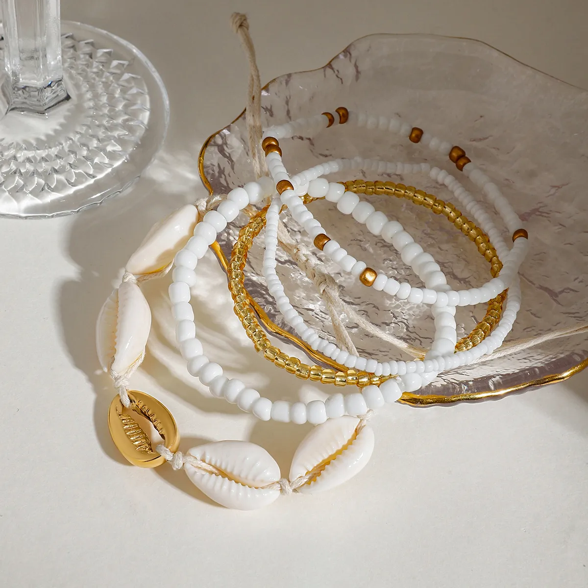 Ocean Shell Vacation Beach Simple Style 316 Stainless Steel  Bracelets In Bulk display picture 4