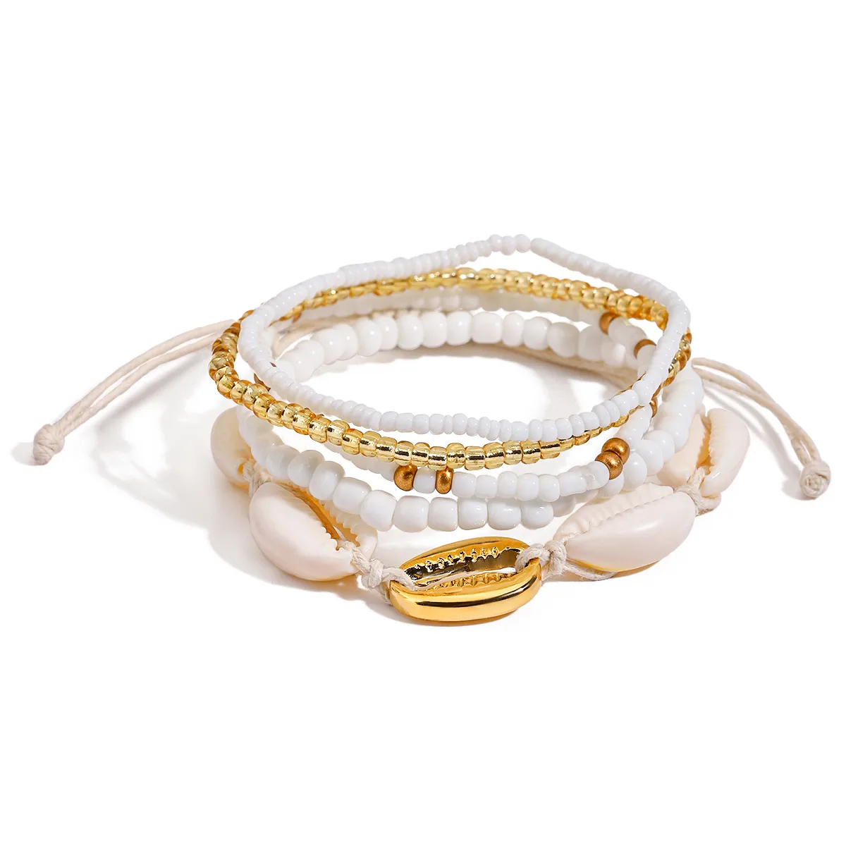 Ocean Shell Vacation Beach Simple Style 316 Stainless Steel  Bracelets In Bulk display picture 7