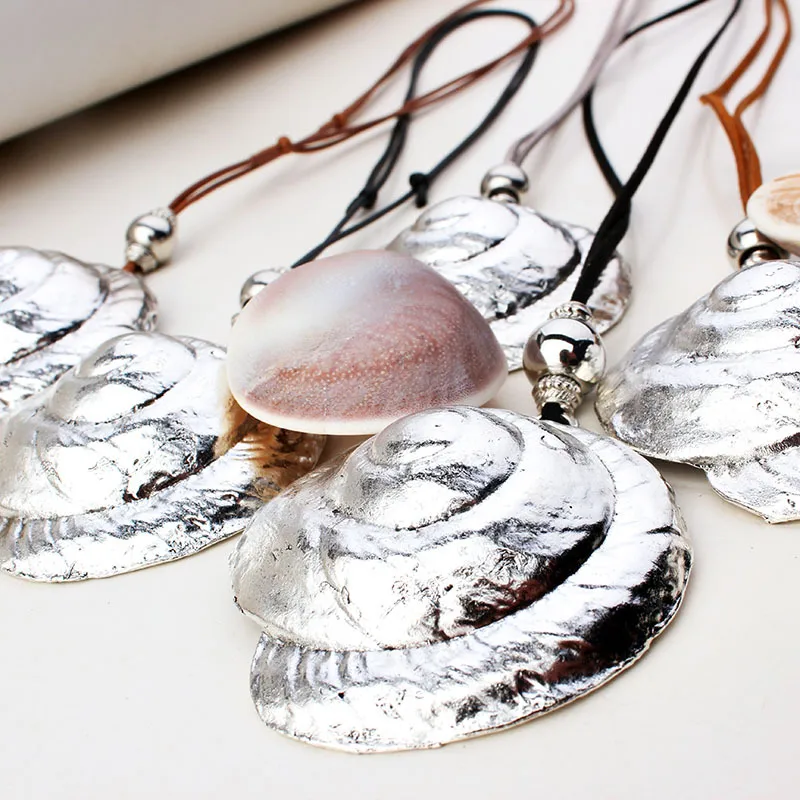 Conch Ethnic Style Alloy Pendant Necklace Wholesale display picture 15