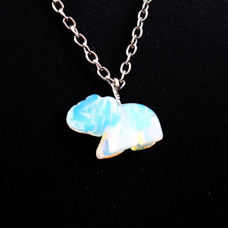 Elephant Retro Simple Style Alloy Crystal Pendant Necklace Wholesale display picture 13