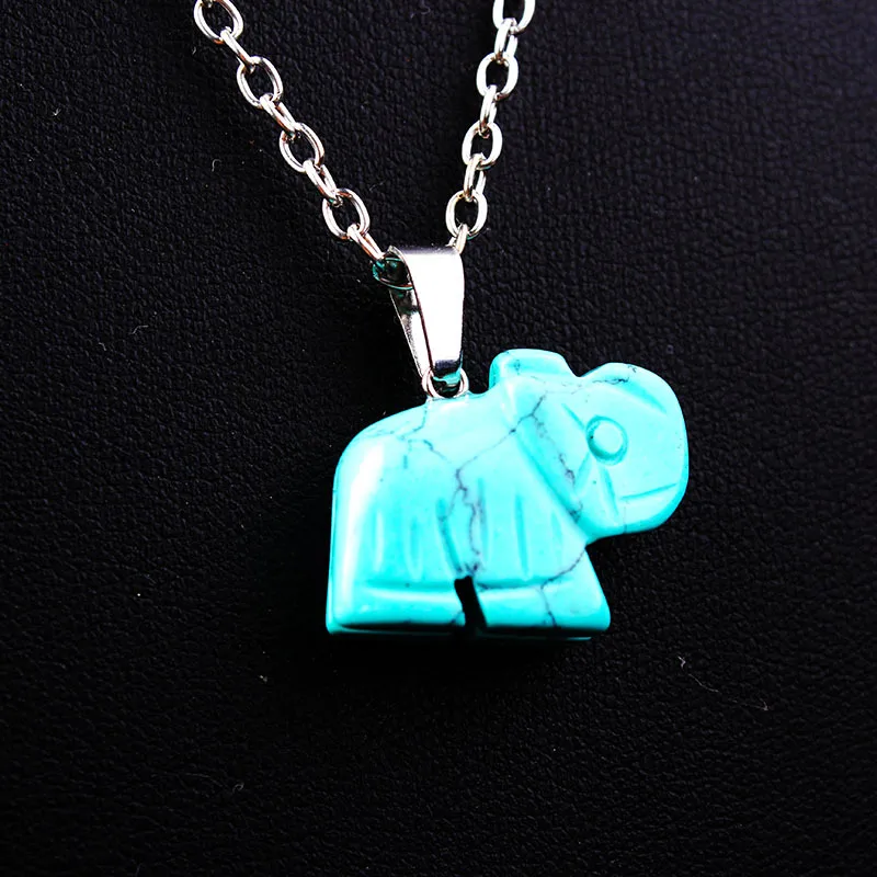 Elephant Retro Simple Style Alloy Crystal Pendant Necklace Wholesale display picture 14