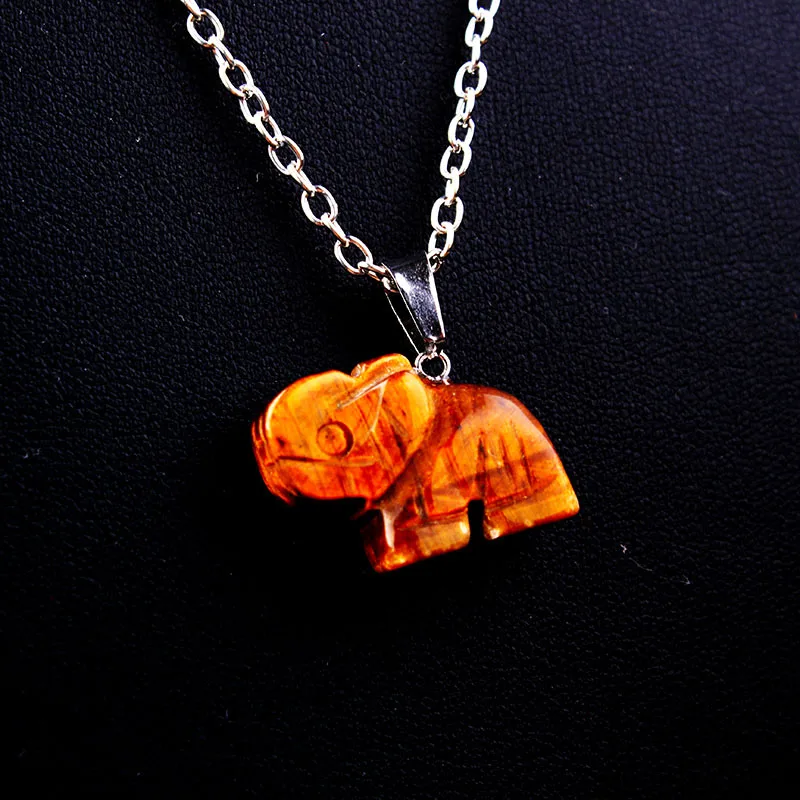 Elephant Retro Simple Style Alloy Crystal Pendant Necklace Wholesale display picture 15