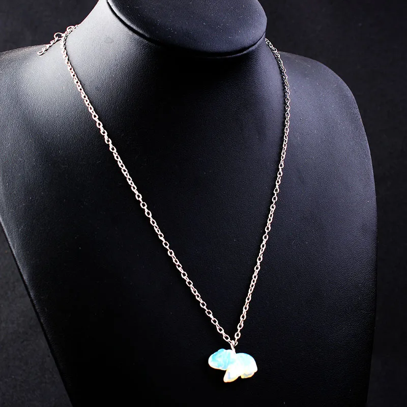 Elephant Retro Simple Style Alloy Crystal Pendant Necklace Wholesale display picture 18