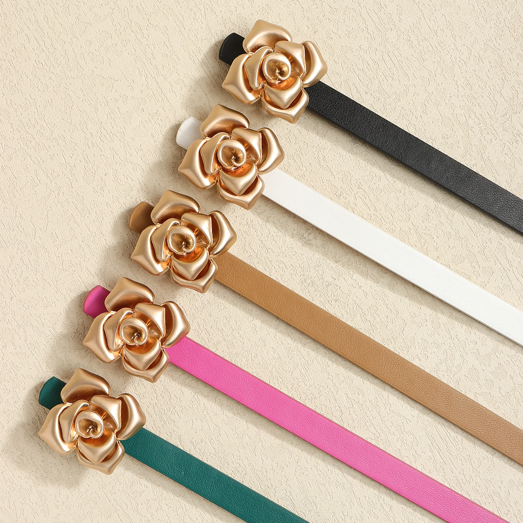 Women's Elegant Vintage Style Preppy Style Pu Alloy Pu Alloy Leather Belts display picture 4
