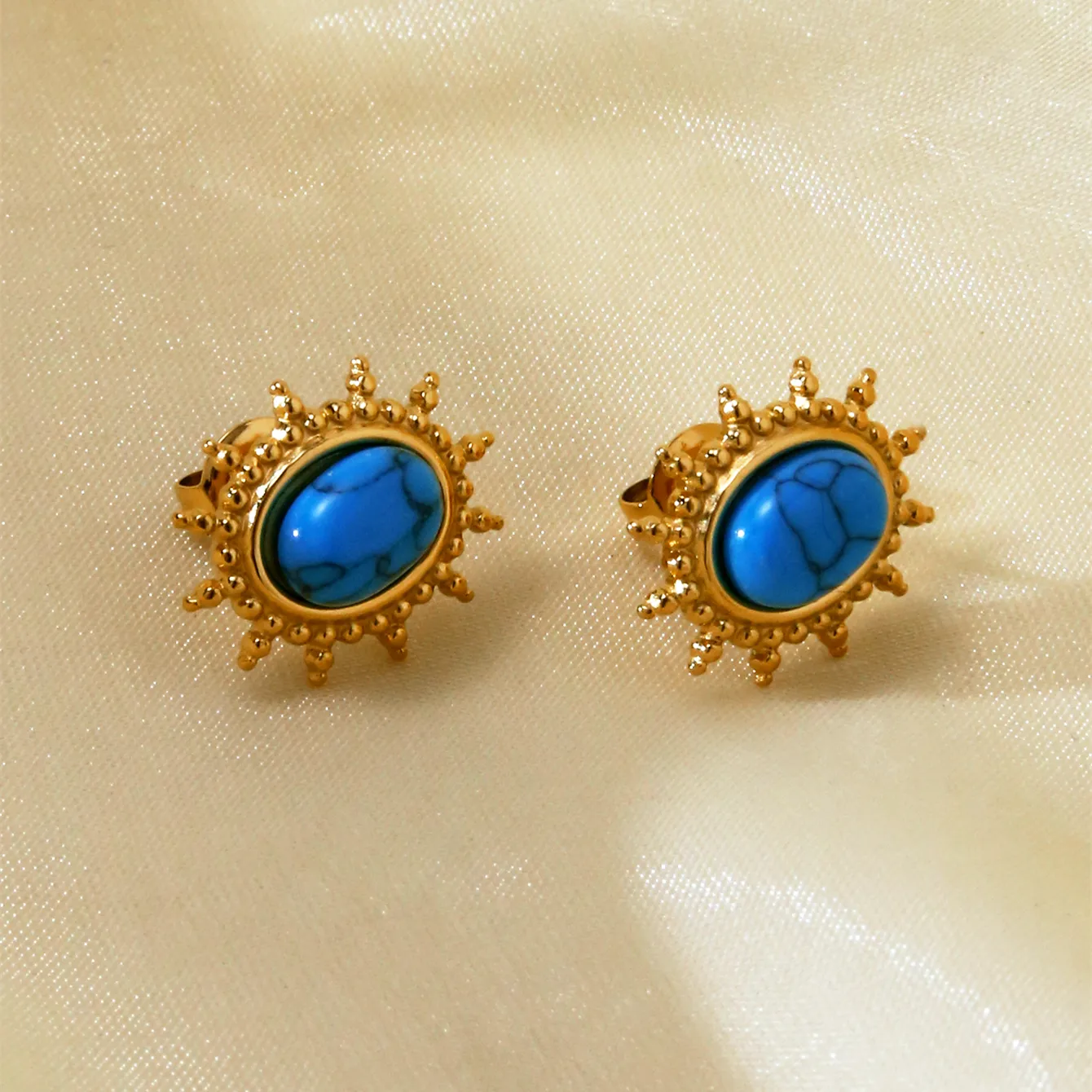 1 Pair Sun Elegant Lady Simple Style 304 Stainless Steel Ear Studs display picture 6