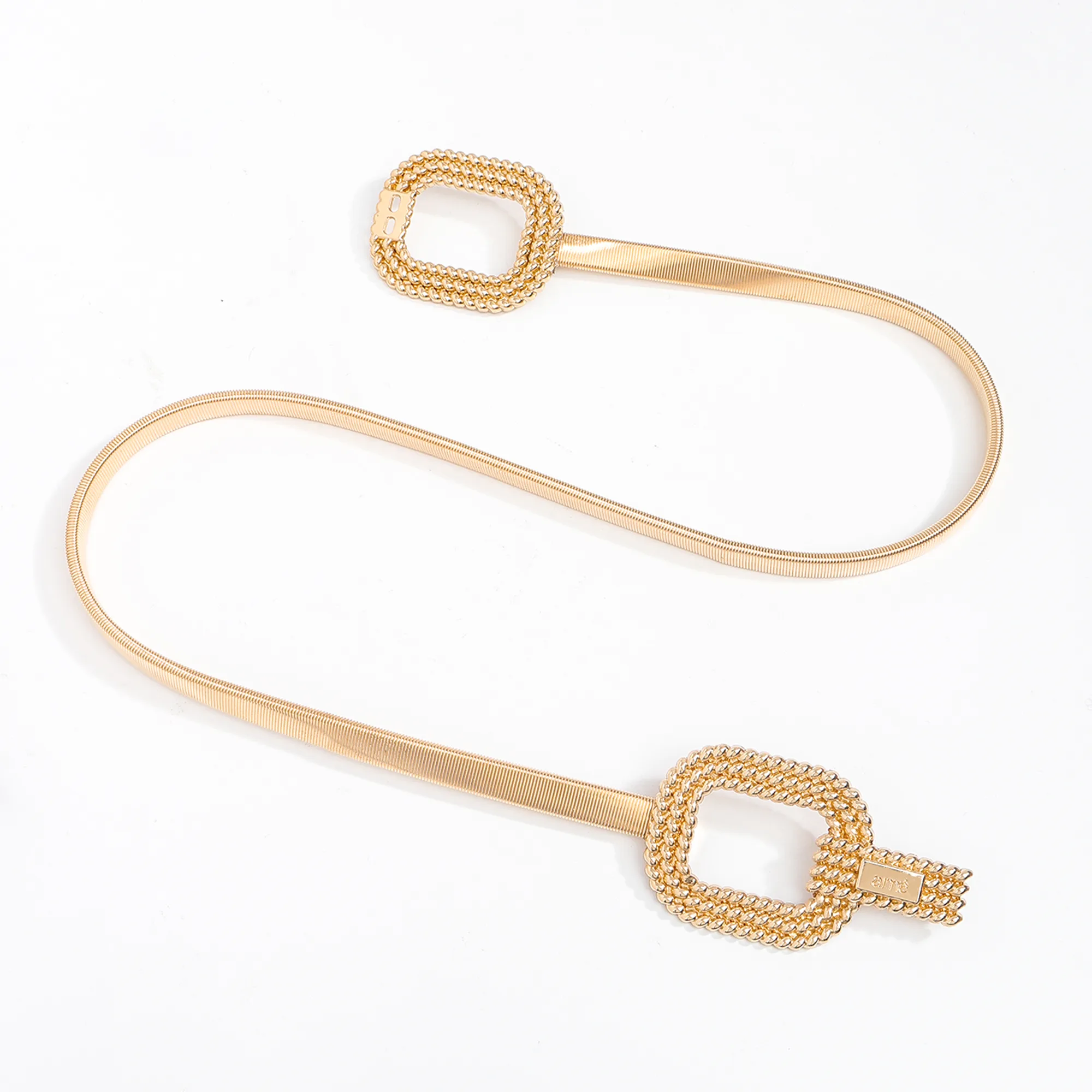 Women's Vintage Style Formal Simple Style Alloy Alloy Buckle Chain Belts display picture 5