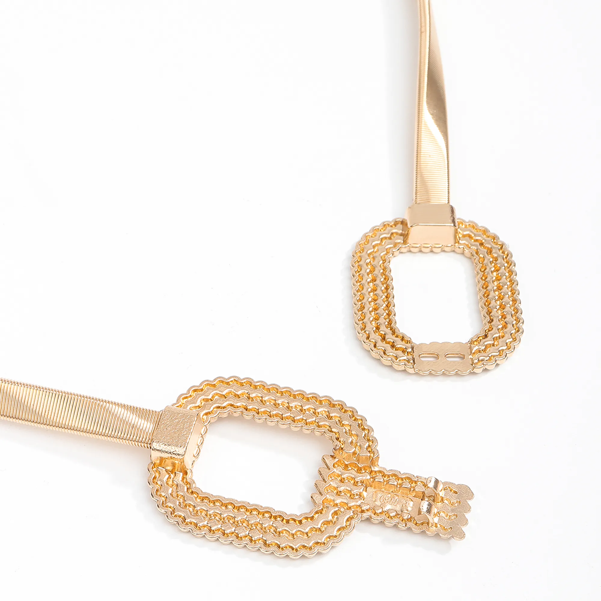 Women's Vintage Style Formal Simple Style Alloy Alloy Buckle Chain Belts display picture 8