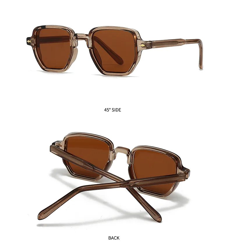 Polygone Décontractée Élégant Couleur Unie Pc Plein Cadre Femmes De Lunettes De Soleil display picture 9