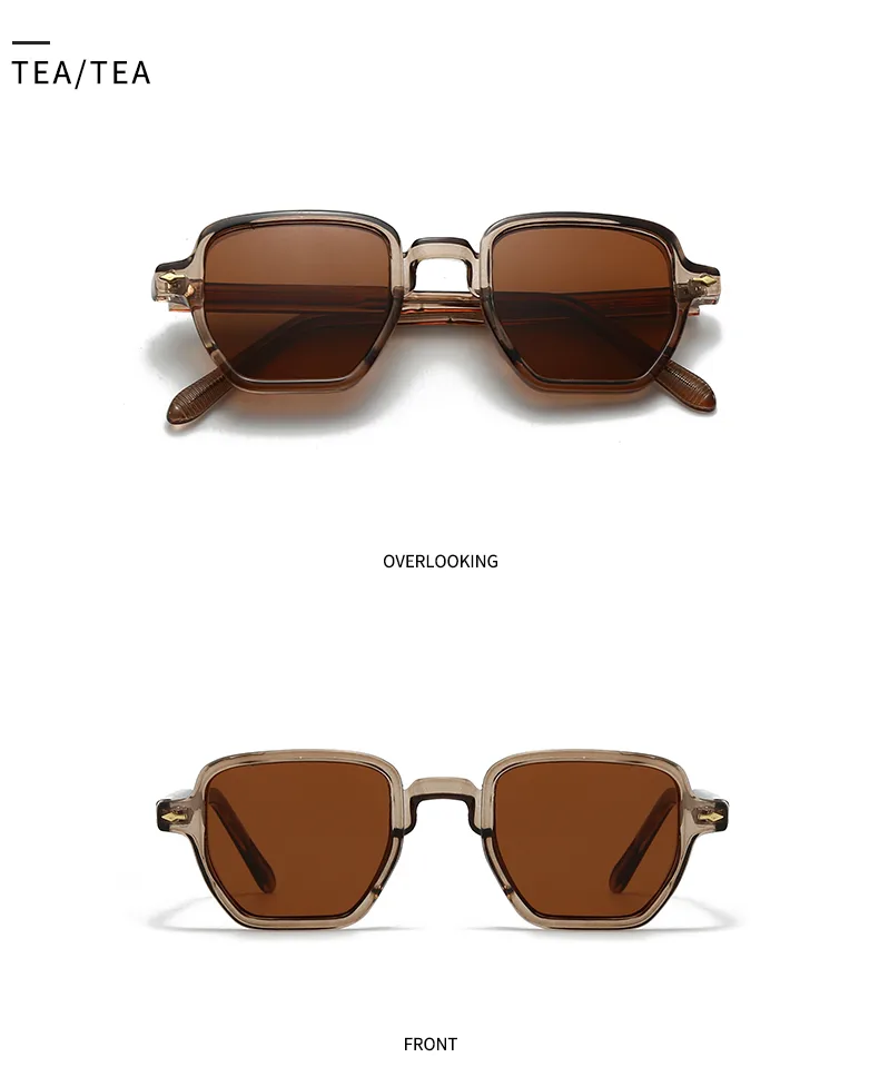 Polygone Décontractée Élégant Couleur Unie Pc Plein Cadre Femmes De Lunettes De Soleil display picture 12