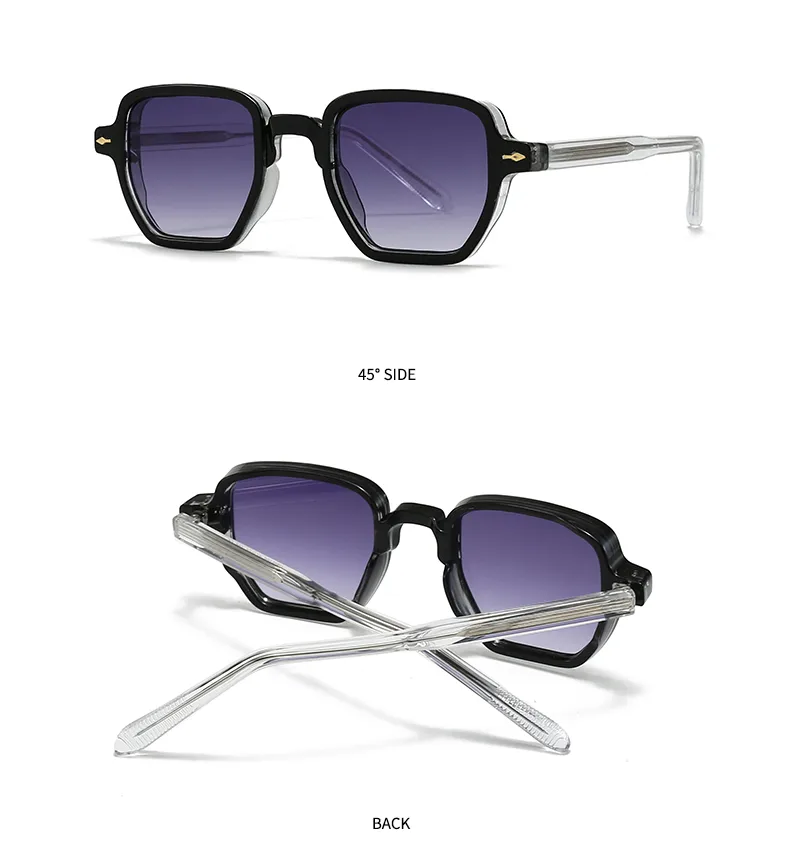 Polígono Casual Elegante Color Sólido Ordenador Personal Fotograma Completo Gafas De Sol Mujer display picture 17