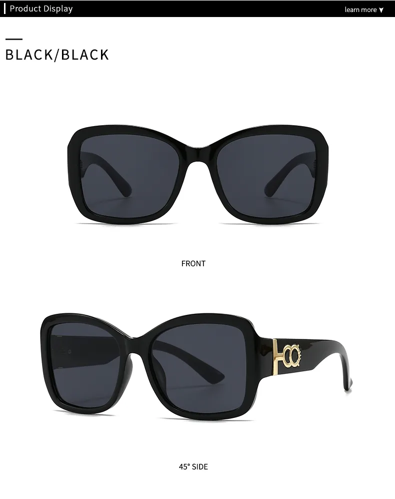 Ojo De Gato Casual Estilo Moderno Ordenador Personal Lentes Tintados Con Degradado Fotograma Completo Gafas De Sol Mujer display picture 1