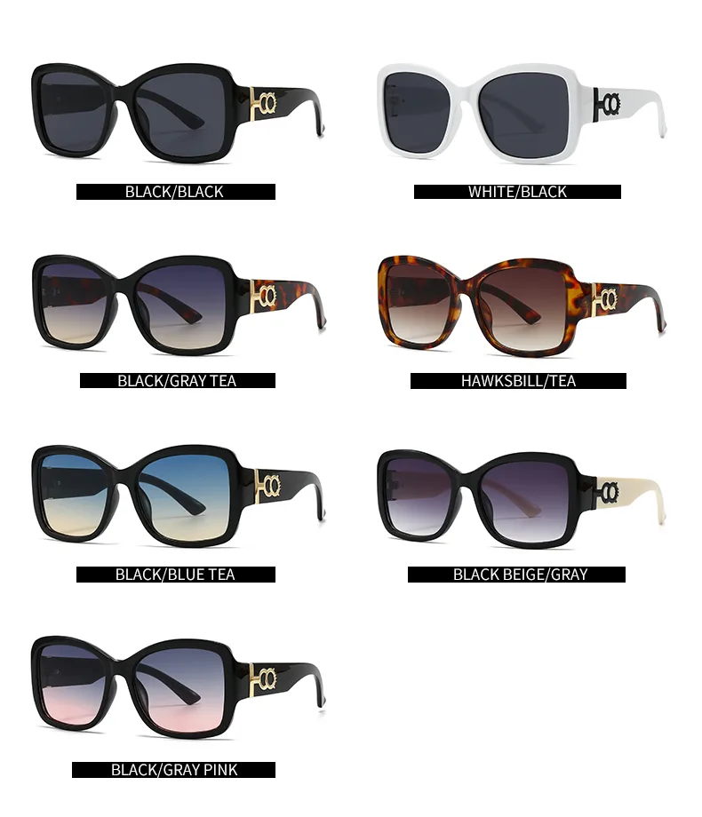 Cat Eye Casual Modern Style Pc Gradient Tinted Lenses Full Frame Women's Sunglasses display picture 7