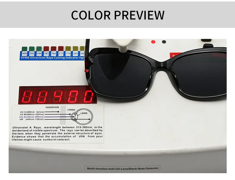 Ojo De Gato Casual Estilo Moderno Ordenador Personal Lentes Tintados Con Degradado Fotograma Completo Gafas De Sol Mujer display picture 6