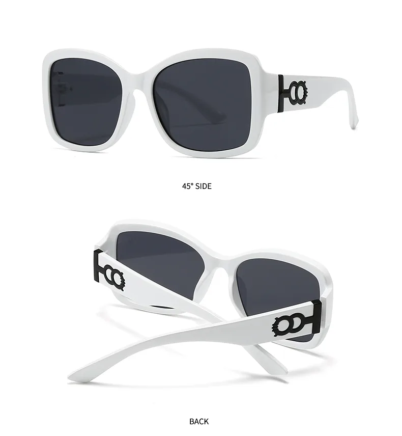 Ojo De Gato Casual Estilo Moderno Ordenador Personal Lentes Tintados Con Degradado Fotograma Completo Gafas De Sol Mujer display picture 10