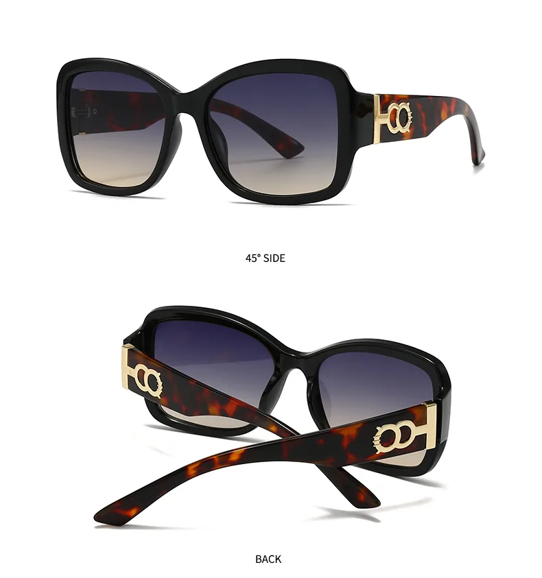 Cat Eye Casual Modern Style Pc Gradient Tinted Lenses Full Frame Women's Sunglasses display picture 8