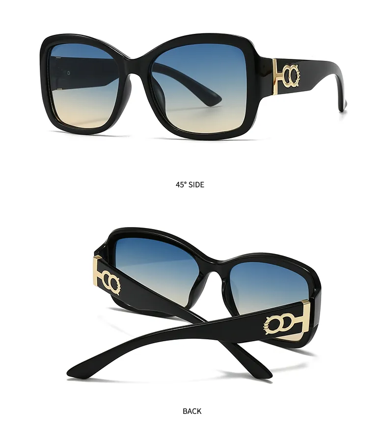 Cat Eye Casual Modern Style Pc Gradient Tinted Lenses Full Frame Women's Sunglasses display picture 14