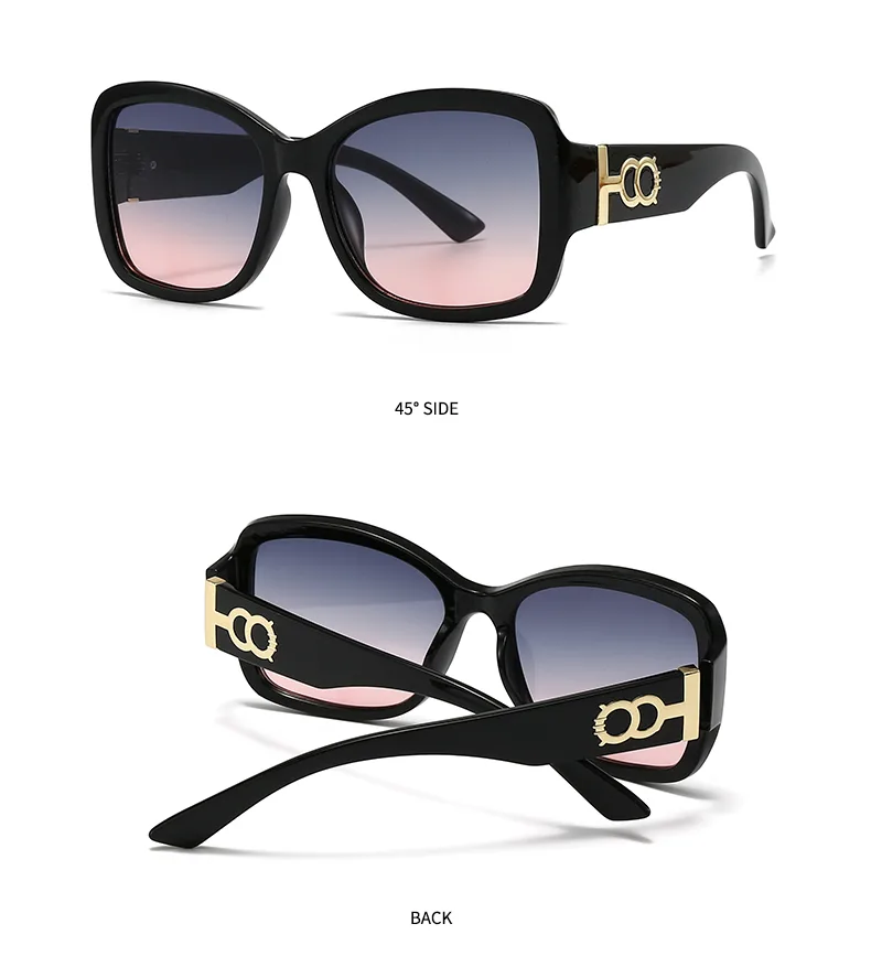 Cat Eye Casual Modern Style Pc Gradient Tinted Lenses Full Frame Women's Sunglasses display picture 18