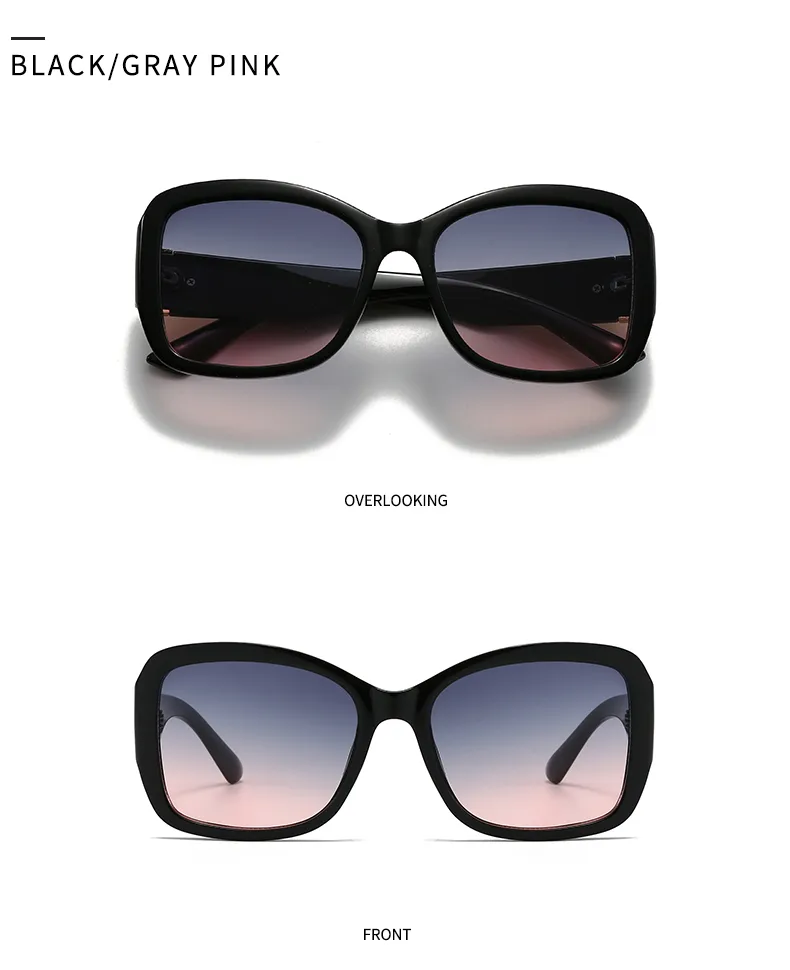 Ojo De Gato Casual Estilo Moderno Ordenador Personal Lentes Tintados Con Degradado Fotograma Completo Gafas De Sol Mujer display picture 15