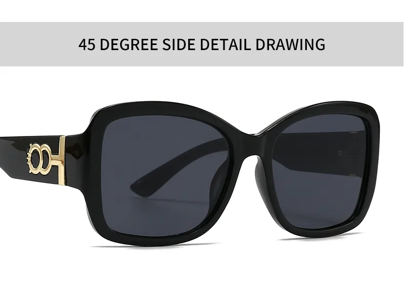 Ojo De Gato Casual Estilo Moderno Ordenador Personal Lentes Tintados Con Degradado Fotograma Completo Gafas De Sol Mujer display picture 16