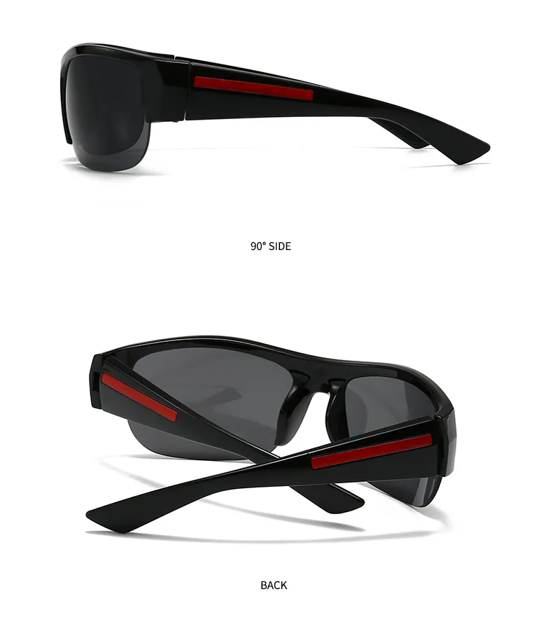 Square Casual Modern Style Solid Color Pc Gradient Tinted Lenses Half Frame Women's Sunglasses display picture 4