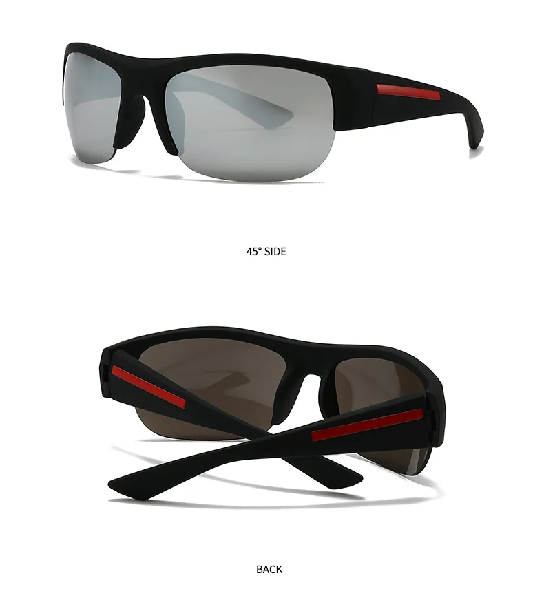 Square Casual Modern Style Solid Color Pc Gradient Tinted Lenses Half Frame Women's Sunglasses display picture 9