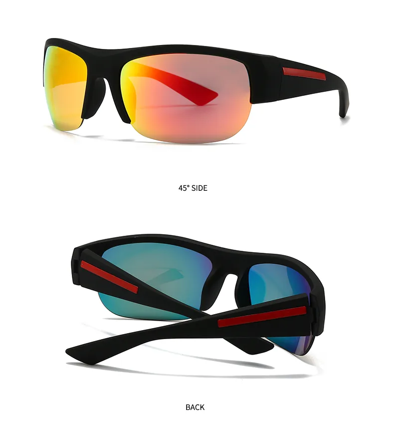 Square Casual Modern Style Solid Color Pc Gradient Tinted Lenses Half Frame Women's Sunglasses display picture 8