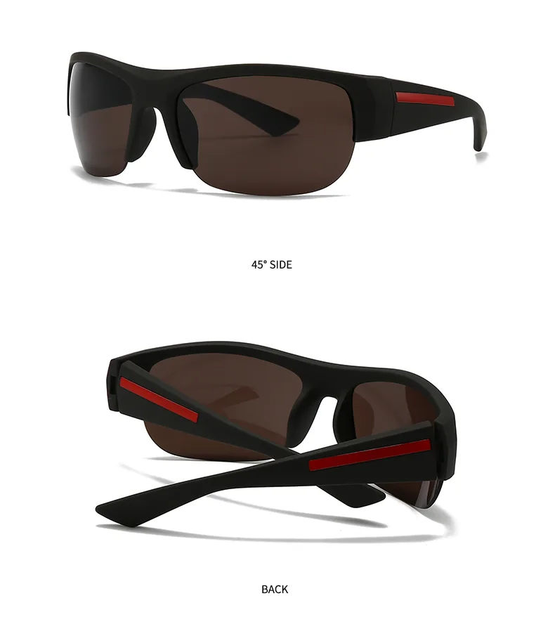 Square Casual Modern Style Solid Color Pc Gradient Tinted Lenses Half Frame Women's Sunglasses display picture 12