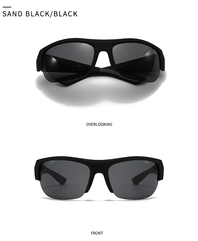 Square Casual Modern Style Solid Color Pc Gradient Tinted Lenses Half Frame Women's Sunglasses display picture 17