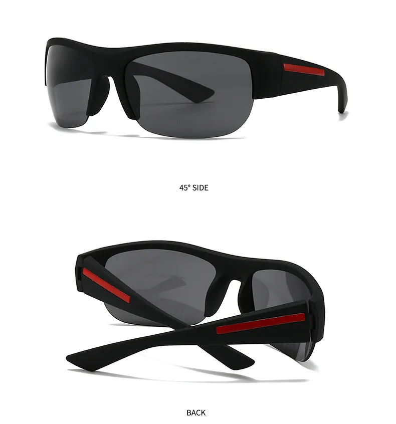 Square Casual Modern Style Solid Color Pc Gradient Tinted Lenses Half Frame Women's Sunglasses display picture 16