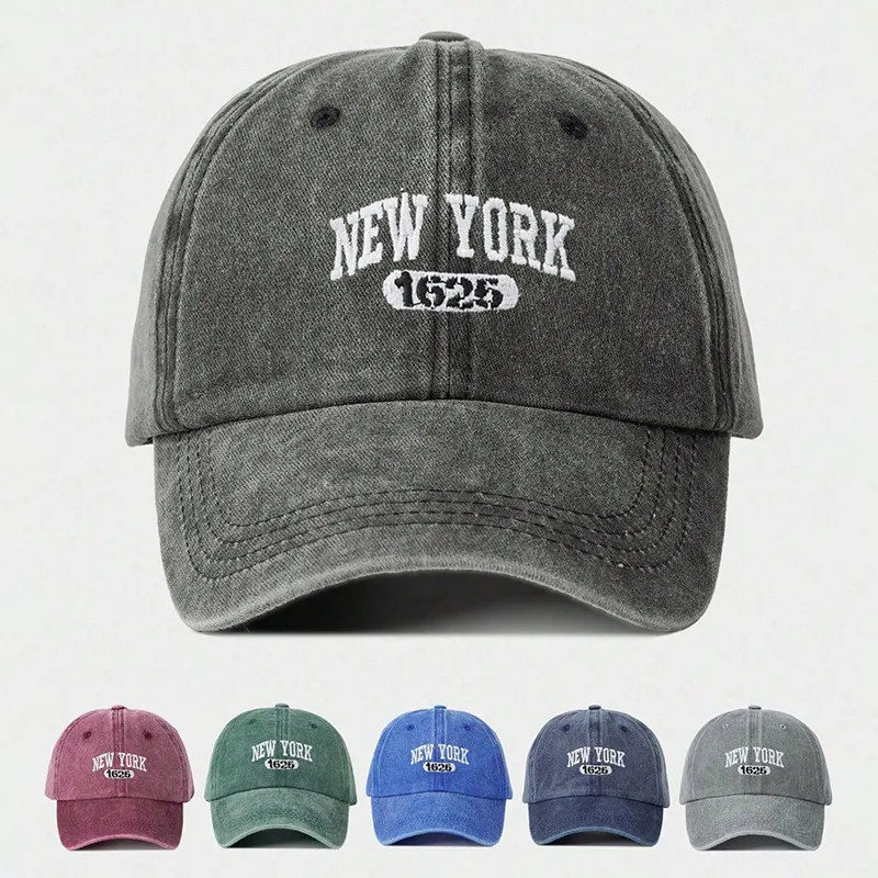 Unisex Solid Color Curved Eaves Retro Classic Style Baseball Cap display picture 1