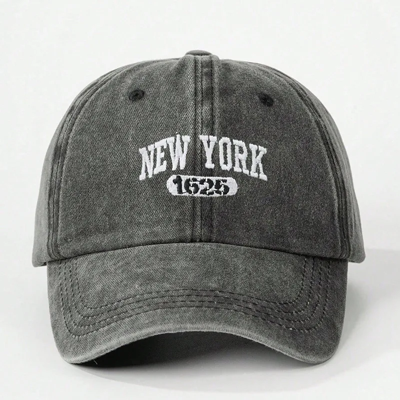 Unisexe Couleur Unie Avant-Toit Incurvé Rétro Style Classique Casquette De Baseball display picture 2