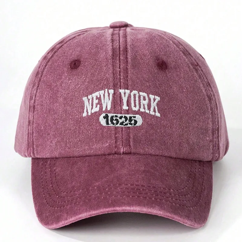 Unisexe Couleur Unie Avant-Toit Incurvé Rétro Style Classique Casquette De Baseball display picture 3