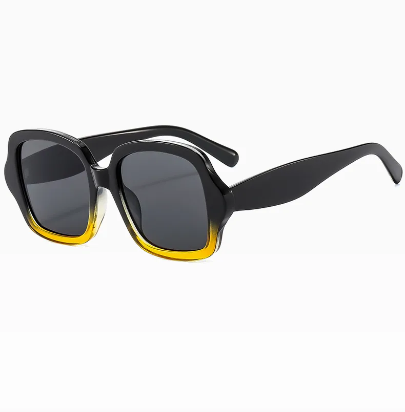 Square Casual Streetwear Glasses Pc Resin Gradient Tinted Lenses Full Frame Women's Sunglasses display picture 16
