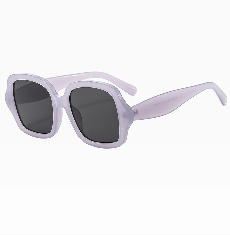 Square Casual Streetwear Glasses Pc Resin Gradient Tinted Lenses Full Frame Women's Sunglasses display picture 2