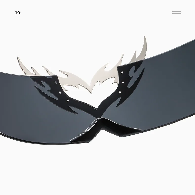 La Technologie Future Monobloc Enduit Lunettes De Soleil Personnalisé Didi Glisser Cool Lunettes De Soleil Européen Et Américain Hip Hop Coloré Lunettes Accessoires display picture 7